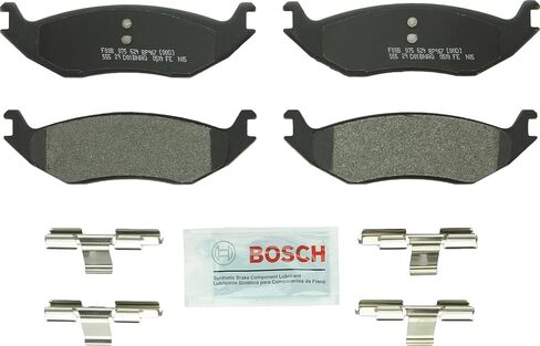 مجموعة وسائد فرامل قرصية شبه معدنية فاخرة من BOSCH BP967 - متوافقة مع مجموعة مختارة من Chrysler Aspen؛ دودج دورانجو، رام 1500، رام 1500 فان؛ رام 1500، 1500 كلاسيك؛ مؤخرة in Saudi Arabia