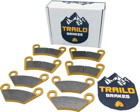 Traild Polaris Sportsman XP 1000 S 2021 2022 2023 2024 2025 2026 مجموعة بطانة الفرامل السيراميكية الأمامية والخلفية in Saudi Arabia