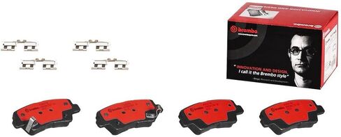 مجموعة وسادات الفرامل القرصية الخلفية من السيراميك الفاخر من Brembo P30047N EMGRAND/HYUNDAI/HYUNDAI (BEIJING)/KIA/KIA (DYK)/SSANGYONG OE# 583022HA50 in Saudi Arabia
