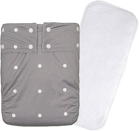 حفاضات قماشية للبالغين من كاواي، حفاضات كبيرة للكبار مع حشوة حفاضات فائقة الامتصاص، قابلة لإعادة الاستخدام وقابلة لإعادة الاستخدام من أجل ملابس داخلية واقية مانعة للتسرب من سلس البول - أزرق in Kuwait