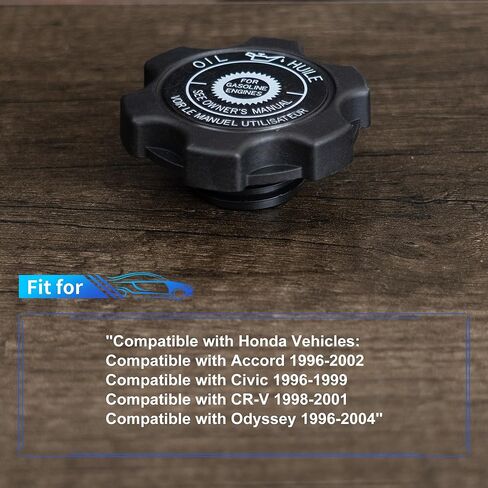 Rldym Engine Oil Filler Tank Cap Ass 15610-P2A-000 for Honda 1996-2002, for Accord 1996-1999, for Civic 1998-2001, for CR-V 1996-2004 Odyssey, Replace# 15610P2A000 in Saudi Arabia