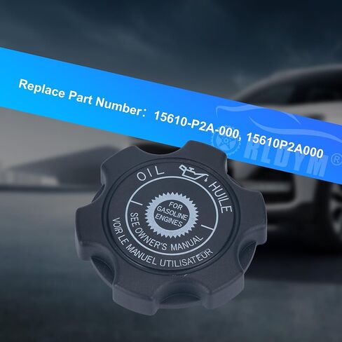 Rldym Engine Oil Filler Tank Cap Ass 15610-P2A-000 for Honda 1996-2002, for Accord 1996-1999, for Civic 1998-2001, for CR-V 1996-2004 Odyssey, Replace# 15610P2A000 in Saudi Arabia