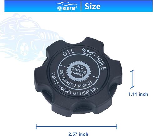 Rldym Engine Oil Filler Tank Cap Ass 15610-P2A-000 for Honda 1996-2002, for Accord 1996-1999, for Civic 1998-2001, for CR-V 1996-2004 Odyssey, Replace# 15610P2A000 in Saudi Arabia