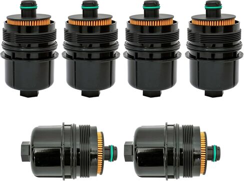 فلتر زيت محرك FKG Ecodiesel 68507598AA 68498720AA مناسب لـ 2020-2023 Jeep Wrangler JL Jeep Gladiator (EcoDiesel 3.0L V6)، 2020-2023 Ram 1500 DT (EcoDiesel 3.0L V6)، مجموعة من 6 in Saudi Arabia