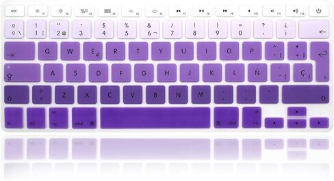 Spanish EU Keyboard Cover Skin for MacBook Air 13&Pro 13 15 17 in Saudi Arabia