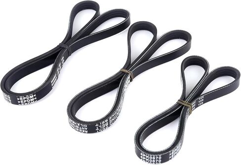 4PK870 4PK1050 4PK1070 3X EPDM Serpentine Drive Belt Fit for Toyota 1995-2004 Tacoma 3.4L, 1996-2002 4Runner 3.4L, 1995-1998 T100 3.4L in Kuwait