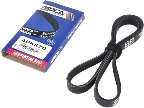 4PK870 4PK1050 4PK1070 3X EPDM Serpentine Drive Belt Fit for Toyota 1995-2004 Tacoma 3.4L, 1996-2002 4Runner 3.4L, 1995-1998 T100 3.4L in Kuwait