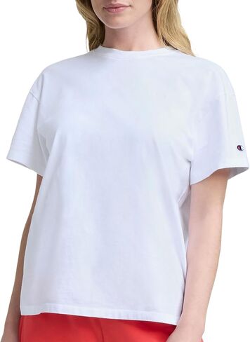 Champion Women's Classic Short Sleeve Graphic T-Shirt, Loose Fit, Script Logo in Saudi Arabia