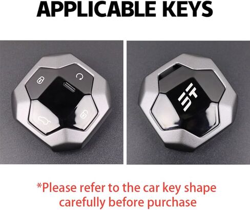 for Chery Jetour T2 Traveler 2023 2024 Key Fob Shell Case with Keychain Keyless Entry Remote Control 4 Button Key Fob Cover Holder in Kuwait