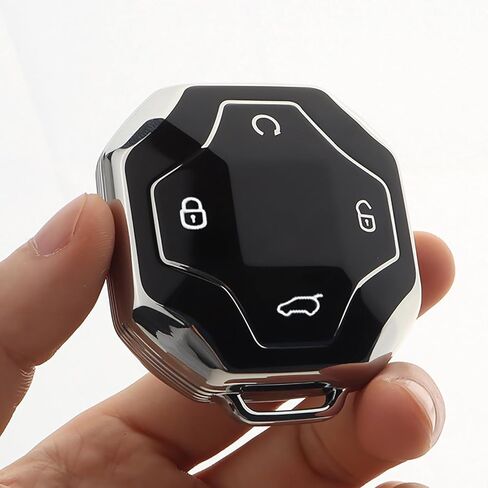 for Chery Jetour T2 Traveler 2023 2024 Key Fob Shell Case with Keychain Keyless Entry Remote Control 4 Button Key Fob Cover Holder in Kuwait
