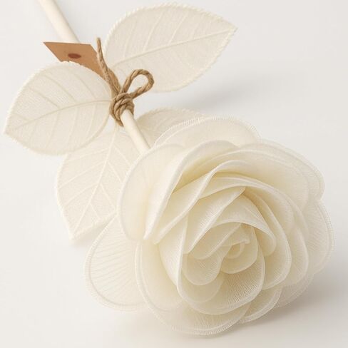Valentine's Day White Handmade Lace Flower 13 Year for Her 10.5 Inches Lace for Wedding Birthday in Kuwait