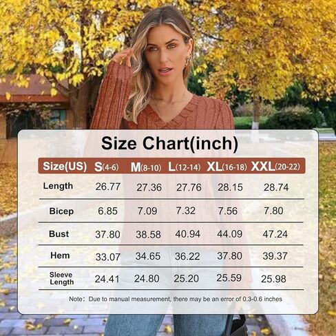 Chic V-Neck Sweater for Women 2025 Lightweight Long Sleeve Knit Top Loose Fit Comfortable Blouse in Saudi Arabia