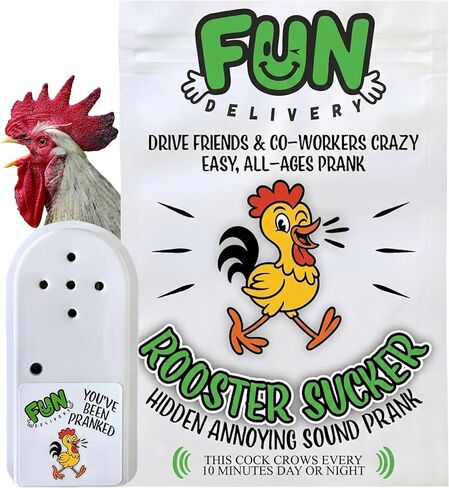 مصاصة الديك المتساقط للمرح: جهاز صوتي مخفي دينيج ديرج لزخاره لأصدقائه وعائلة - لعبة نكتة ممتعة للحفلات والمكاتب - مثالية للممثلين in Kuwait