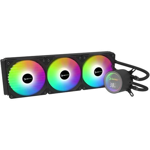 GamePower Skadi V2 360 AIO CPU COWNER ، PUMP HALO ARGB ، 360 مم مع مشجع 3x PWM معلق RGB HDB ، 14.5 واط/MK معجون حراري ، التوافق Intel LGA 1851 ، 1700 1200 115X ، AMD AM4/AM5 in Kuwait