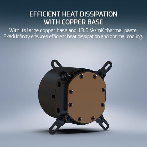 GamePower Skadi V2 360 AIO CPU COWNER ، PUMP HALO ARGB ، 360 مم مع مشجع 3x PWM معلق RGB HDB ، 14.5 واط/MK معجون حراري ، التوافق Intel LGA 1851 ، 1700 1200 115X ، AMD AM4/AM5 in Kuwait