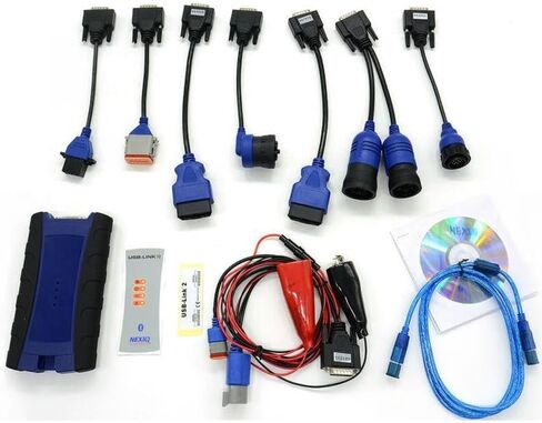 أداة الماسح الضوئي التشخيصي لحفارة الشاحنة العالمية لـ Nexiq USB Link 2 مهايئ الواجهة تشخيص الماسح الضوئي للشاحنة الثقيلة.OE#124032 in Kuwait