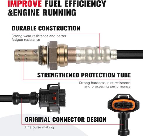 O2 Oxygen Sensor Compatible for Porsche Boxster 2005-2012, 911 2007-2011, Cayenne 2008-2010 2015-2018, Cayman 2006-2012, Replace# 9A160612400, 7L5906262D, 98760612302 in Saudi Arabia