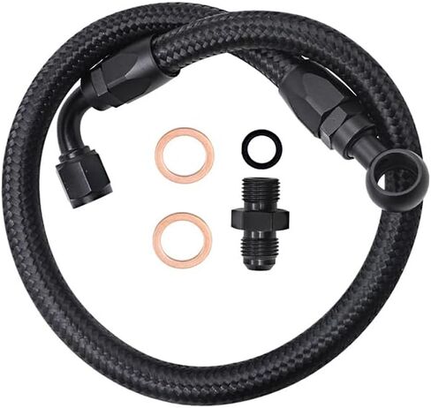 مجموعة خط الوقود 6AN، مجموعة واحدة من خرطوم خط الوقود المضفر، متوافقة مع سلسلة Acura BD D15 D16 B16B B16A B18C D16، مجموعة خرطوم خط الوقود المضفر للسيارة in Saudi Arabia