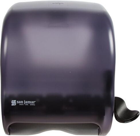 موزع مناشف رول كلاسيكي T950 من سان جامار، يناسب لفة بقطر 8 بوصات وقطر 8 بوصات، عرض 12-1/2 بوصة × ارتفاع 12-3/4 بوصة × عمق 8-1/2 بوصة، أزرق قطبي in Kuwait