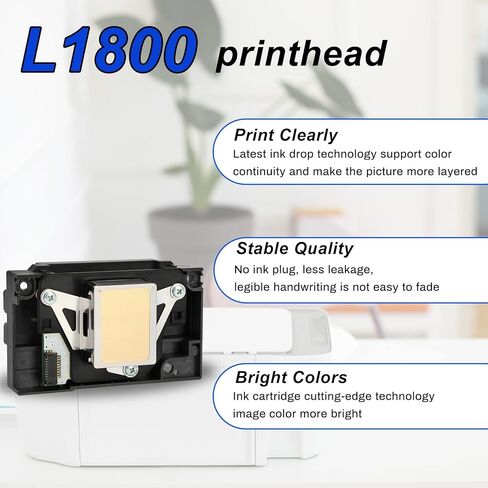 Ademon Upgrade L1800 DTF Printhead Replacement for L1800 L1800D R1390 R1400 R270 R1500W R260 R1430 R330 DTF Printer, Easy to Installation in Kuwait