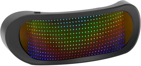 نظارات Zyyini LED المضيئة، 4 أوضاع قابلة للبرمجة بدون إطار وقابلة للتخصيص BT نظارات مضيئة بالألوان الكاملة، تتوهج في الظلام أساسيات الحفلات، التحكم في التطبيق، لنظام iOS، لنظام Android in Saudi Arabia