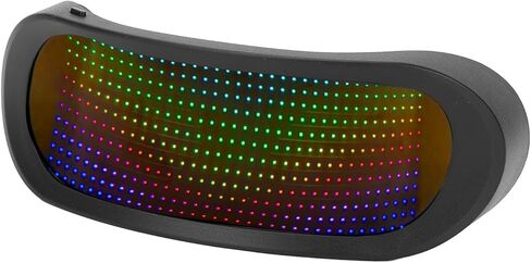 نظارات Zyyini LED المضيئة، 4 أوضاع قابلة للبرمجة بدون إطار وقابلة للتخصيص BT نظارات مضيئة بالألوان الكاملة، تتوهج في الظلام أساسيات الحفلات، التحكم في التطبيق، لنظام iOS، لنظام Android in Saudi Arabia