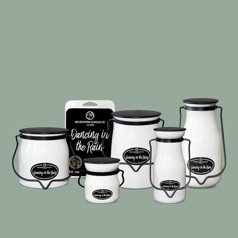 شركة ميلك هاوس كاندل ترقص تحت المطر يذوب شمع الصويا - زهر البرتقال | أوركيد الصيف | معطر بالعشب الذي تجتاحه الرياح - 5.5 أونصة، مصبوب يدويًا، صنع في الولايات المتحدة الأمريكية in Kuwait