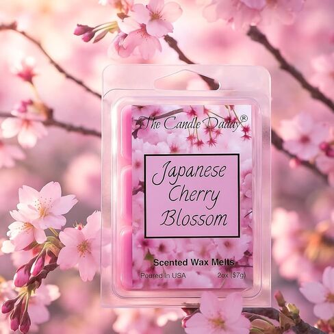 The Candle Daddy Japanese Cherry Blossom Scented Wax Melts, 5 Pack Set, 10 Oz Total - 30 Total Cubes in Saudi Arabia