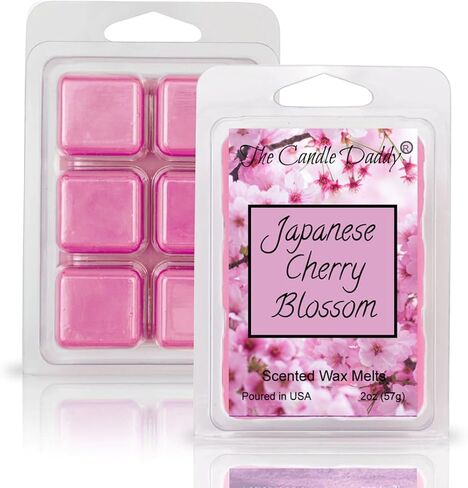 The Candle Daddy Japanese Cherry Blossom Scented Wax Melts, 5 Pack Set, 10 Oz Total - 30 Total Cubes in Saudi Arabia