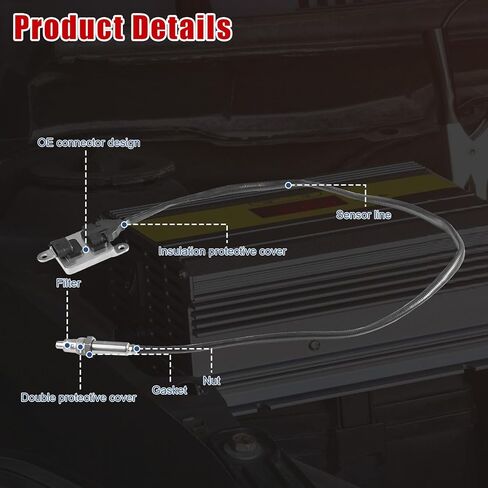 Nitrogen Oxide Sensor Downstream 68085740AA NOx Sensor Compatible with Dodge Ram 2500 & for 3500 & for 4500 & for 5500 2013-2015 & for Cummins ISB 13-16 in Kuwait