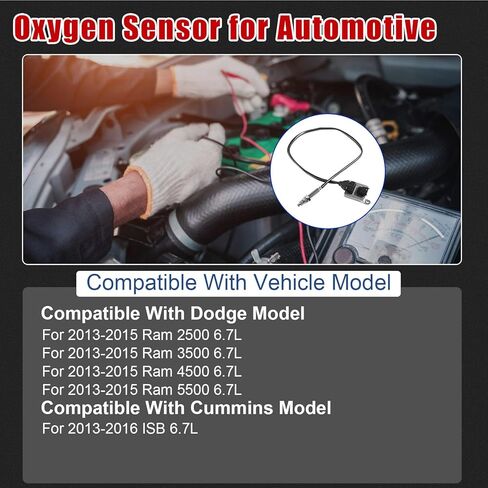 Nitrogen Oxide Sensor Downstream 68085740AA NOx Sensor Compatible with Dodge Ram 2500 & for 3500 & for 4500 & for 5500 2013-2015 & for Cummins ISB 13-16 in Kuwait