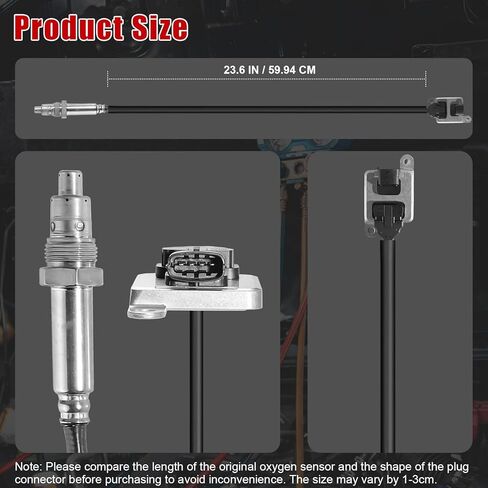 Nitrogen Oxide Sensor Downstream 68085740AA NOx Sensor Compatible with Dodge Ram 2500 & for 3500 & for 4500 & for 5500 2013-2015 & for Cummins ISB 13-16 in Kuwait