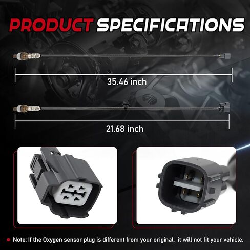 2Pcs Oxygen Sensors Upstream 234-4368 & Downstream 234-4601 Compatible for Honda Pilot 2003-2004 Acura Mdx 2001-2002 [3.5L V6] Only in Kuwait