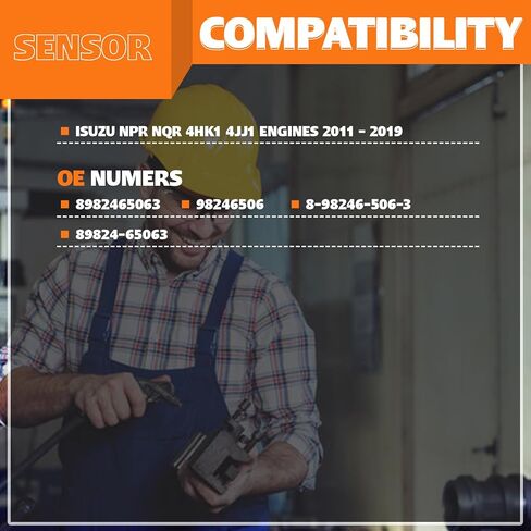8982465063 Nitrogen Oxide Sensor for Isuzu NPR NQR 4HK1 4JJ1 Engines 2011-2019 in Kuwait