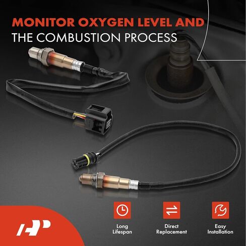 A-Premium O2 Oxygen Sensor Compatible with BMW X5, 550i, 550i GT, 550i GT xDrive, 550i xDrive, X6, 750i, 750i xDrive, 750Li, 750Li xDrive, 760Li, X6, 650i, 650i xDrive, Upstream & Downstream, 4-PC Set in Saudi Arabia