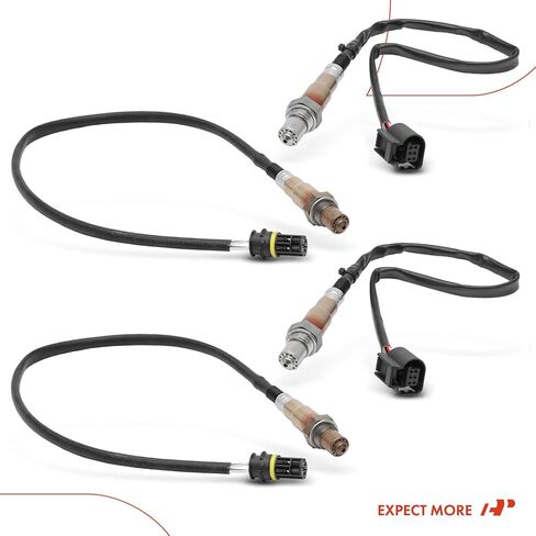 A-Premium O2 Oxygen Sensor Compatible with BMW X5, 550i, 550i GT, 550i GT xDrive, 550i xDrive, X6, 750i, 750i xDrive, 750Li, 750Li xDrive, 760Li, X6, 650i, 650i xDrive, Upstream & Downstream, 4-PC Set in Saudi Arabia