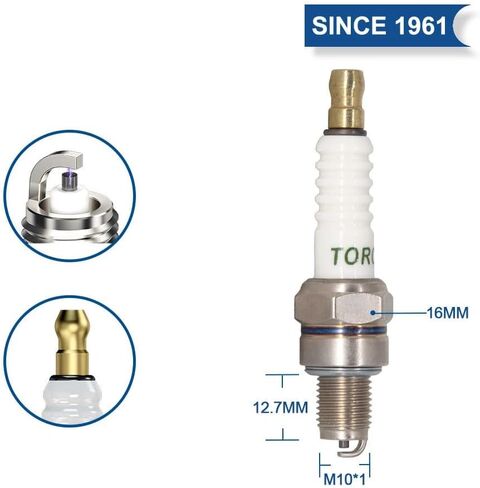 TORCH A7C Spark Plug، قلب نحاسي، يستبدل NGK C7HSA، CHAMPION Z8 Z9Y PZ7HC، DENSO U22FS-U، 50cc 125cc ATV، Go Kart، Quad، Car، Bike، 10 مم × 12.7 مم، 1ea in Saudi Arabia