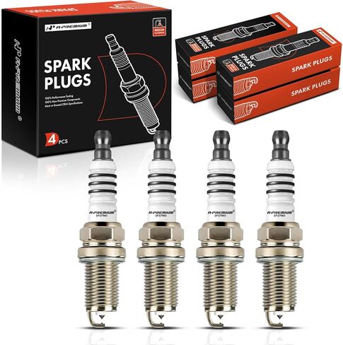 A-Premium Iridium Platinum Spark Plugs Compatible with Honda Civic 2006 2007 2008 2009 2010 2011, 1.8L, Pack of 4 in Saudi Arabia