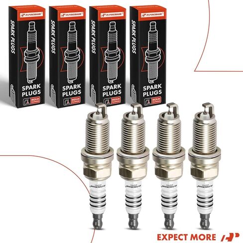 A-Premium Iridium Platinum Spark Plugs Compatible with Honda Civic 2006 2007 2008 2009 2010 2011, 1.8L, Pack of 4 in Saudi Arabia