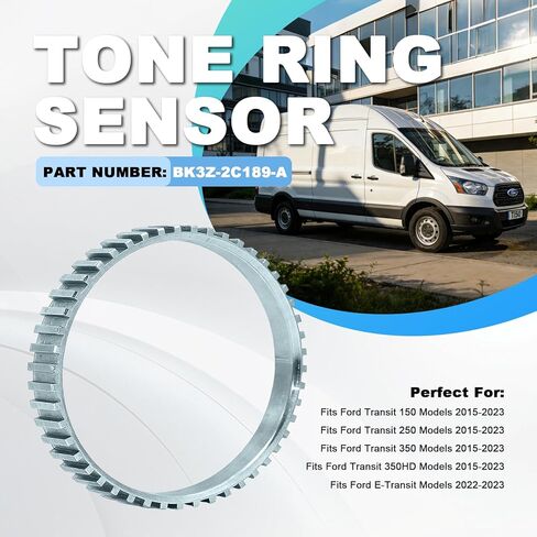 BK3Z-2C189-A Tone Ring Sensor Fit for Ford Transit 150 250 350 350 HD 2015-2024, ABS Wheel Speed Sensor Tone Ring in Saudi Arabia