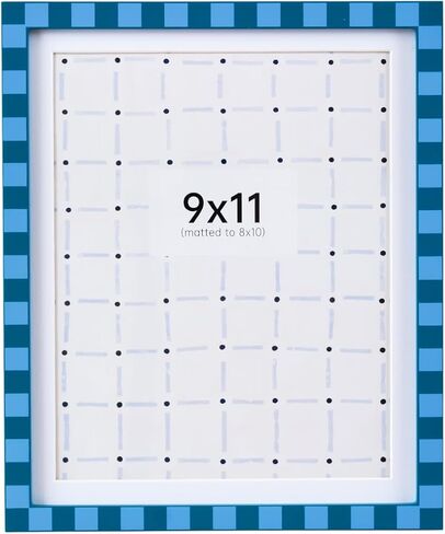 5x7 Picture Frame, Checker Pattern Wooden Picture Frames for Wall, Colorful Family Picture Frame for Tabletop Display Gift, Friends, Birthday, Wedding, Home Decoration(Black and White) in Kuwait