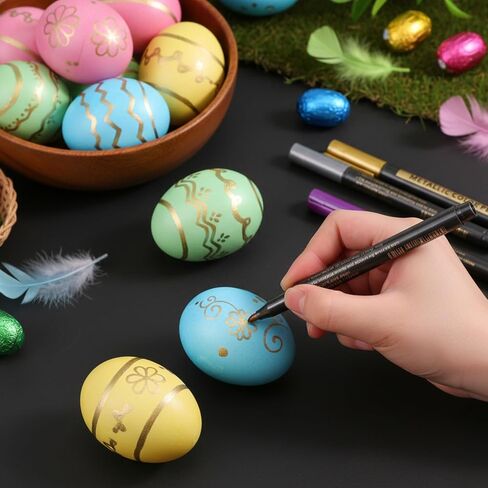 أقلام ماركر معدنية 10 ألوان، علامات معدنية متوسطة النقاط، بريق الحرف اليدوية، صنع البطاقات بنفسك، لوازم للرسم الصخري، ورق أسود، ألبوم صور القصاصات، زجاج سيراميك in Kuwait