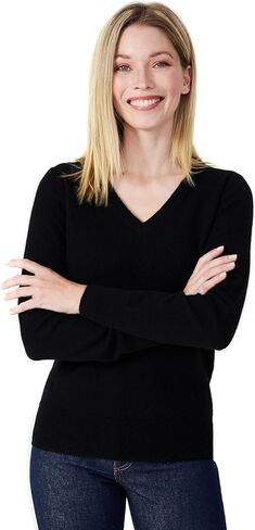 100% Pure Cashmere V-Neck Women's Sweater in Kuwait