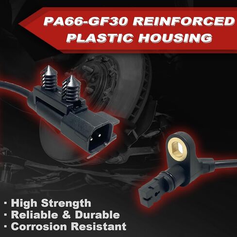 ABS Wheel Speed Sensor 1Pc: Front Left & Right Compatible with Jeep 2007-2017 Wrangler V6 3.6L V6 3.8L, 2018 Wrangler JK V6 3.6L, Liberty 2008-2012 V6 3.7L, Dodge 2007-2011 Nitro V6 3.7L V6 4.0L in Kuwait