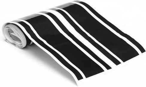 2 PCS Car Hood Decals, Racing Stripes Body Side Stickers, Hood Bumper Modification Exterior Decoration Accessories, Suitable for Most Car Models (Black) in Kuwait