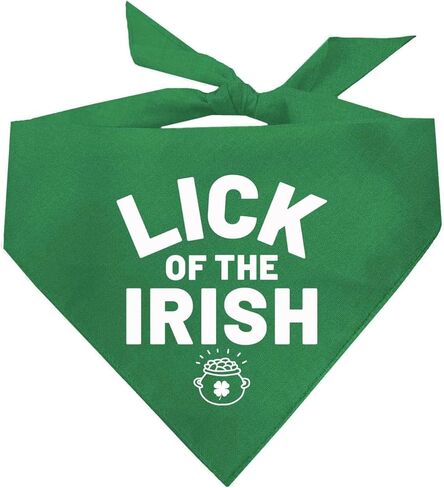 Lick of The Irish St. Patrick's Day Dog Bandana (Green, OS 986) in Kuwait