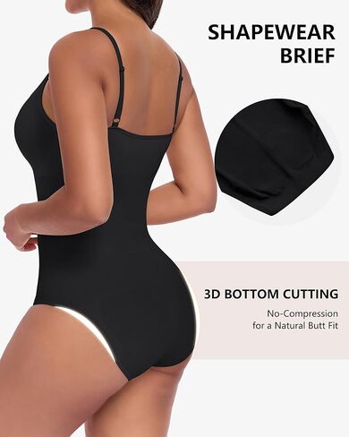 POSESHE Women's Seamless Shapewear Bodysuit Tummy Control Body Shaper Waist Snatching Body Suit in Saudi Arabia