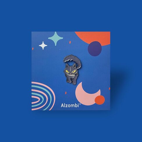 قطة سوداء مع دبوس شفرة، دبوس طية صدر السترة لطيف على شكل قطة، شارة دبوس على شكل حيوان كرتوني لحقيبة الملابس وقبعة الظهر in Kuwait