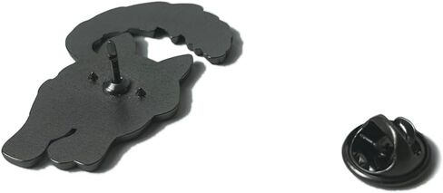 قطة سوداء مع دبوس شفرة، دبوس طية صدر السترة لطيف على شكل قطة، شارة دبوس على شكل حيوان كرتوني لحقيبة الملابس وقبعة الظهر in Kuwait