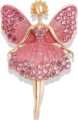 Angel Brooch Pin Angel Ballerina Brooch Butterfly Fairy Brooch Special Brooch Pin for Any Special Occasions in Saudi Arabia